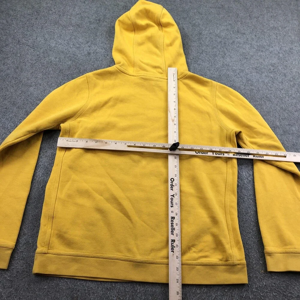 Nike Hoodie Boys XL Yellow Pullover Fleece Sweatshirt Small Swoosh Logo Youth